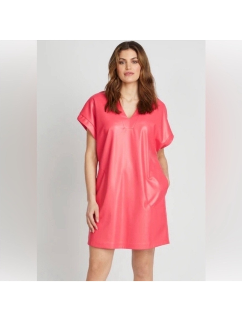 Badgley Mischka Vegan HOT PINK DRESS NEW WITH TAGS SMALL